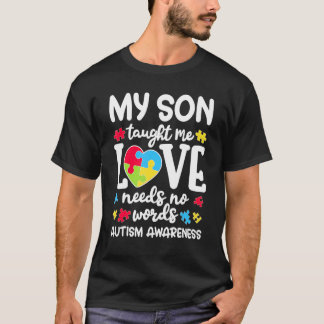 愛には言葉は必要ないTシャツ 自閉症 私の息子が教えてくれた Tシャツ