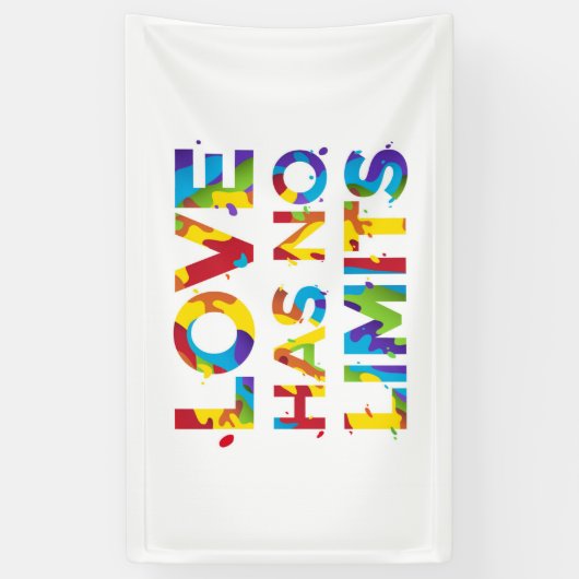 愛には限りがない 横断幕 (縦)