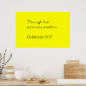愛によって互いに奉仕し合う ポスター (キッチン)