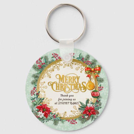 愛によるメリークリスマスとハッピーニューイヤー キーホルダー (正面)