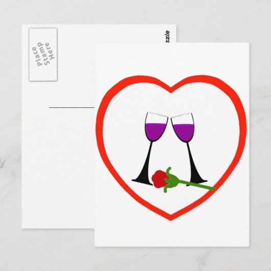 愛に乾杯 ポストカード (正面/裏面)