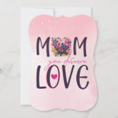 愛に値するお母さん (正面)