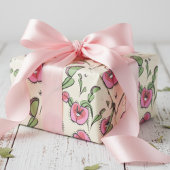 愛に刺さったかわいいクリームビーナスフライトラップ ラッピングペーパー