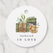 「愛に包まれて」手作りウェディングシャワーソープ フェイバータグ (正面)