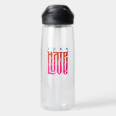 愛に変えよう | 25oz 水ボトル ウォーターボトル (背面)
