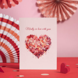 愛に夢中 | 花のハート | オーダーメイド テキスト＆名前 シーズンカード