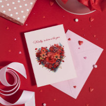 愛に夢中 | 花のハート | オーダーメイド テキスト＆名前