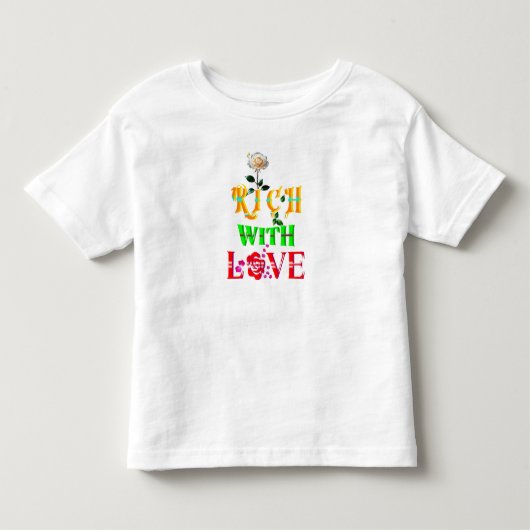 愛に富む トドラーTシャツ (正面)