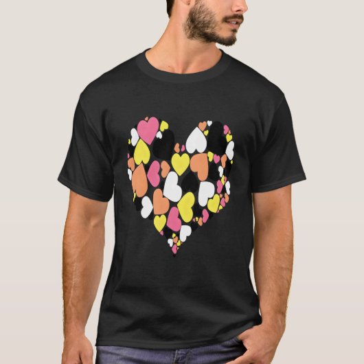 愛に対する性交渉ハート誇りを持ったのハート Tシャツ (正面)