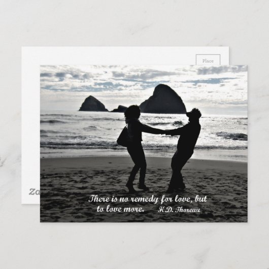 愛に対する救済策はないが、もっと愛することだ。 ポストカード (正面/裏面)