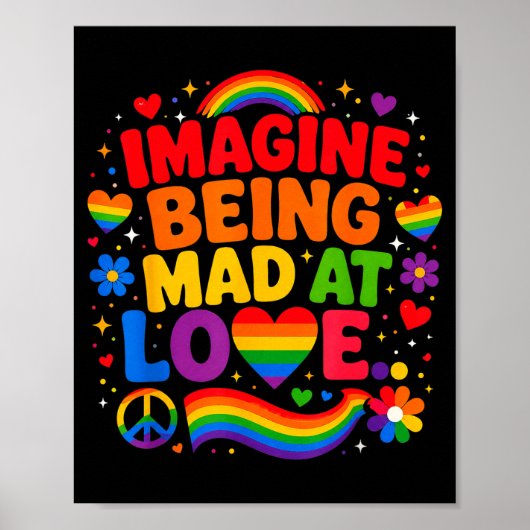 愛に怒りを感じるなんて pride rainbow equality  ポスター (正面)