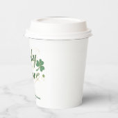 愛に恵まれたラブ St.パトリックデーのモダン ブライダルシャワー 紙コップ (左)