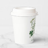 愛に恵まれたラブ St.パトリックデーのモダン ブライダルシャワー 紙コップ (右)