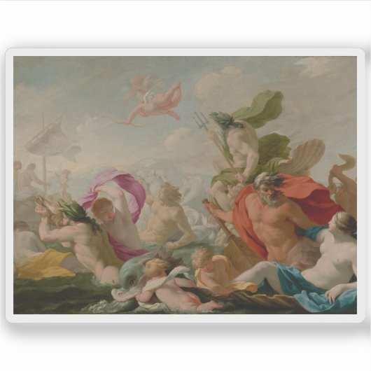 愛に敬意を表する海の神々|過去記事 シール (正面)