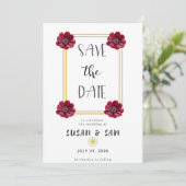 愛に根ざしたシリーズの保存日付カード 招待状 (スタンド正面)