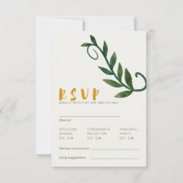 愛に根ざしたシリーズの出欠カード 招待状