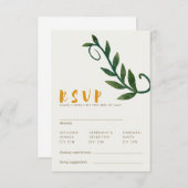 愛に根ざしたシリーズの出欠カード 招待状 (正面/裏面)