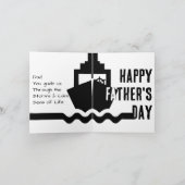 愛に根ざして:父の日のグリーティングカード サンキューカード (内部)