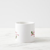 愛に根ざし、喜びに育ちて―植物のクリスマス エスプレッソカップ (正面)