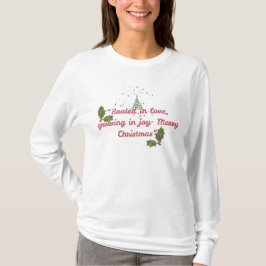 愛に根ざし、喜びに育ちて―植物のクリスマス Tシャツ