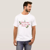 愛に根ざし、喜びに育ちて―植物的なクリスマス Tシャツ (正面フル)