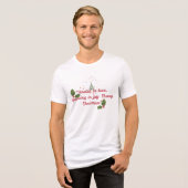 愛に根ざし、喜びに育つ—植物的なクリスマス トライブレンドTシャツ (正面全面)