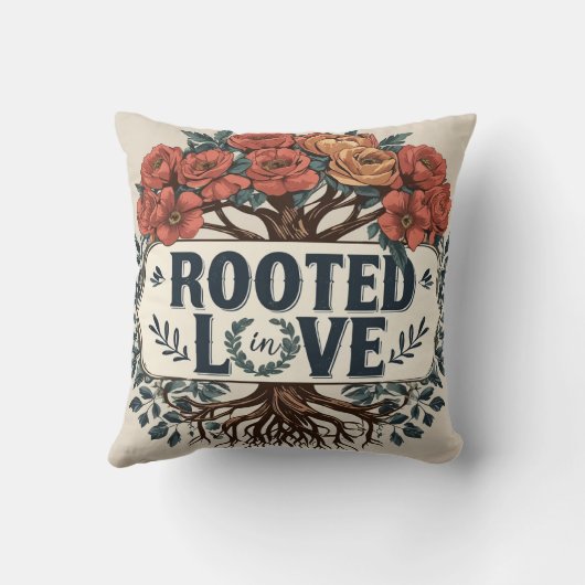 愛に根ざす クッション (裏面)
