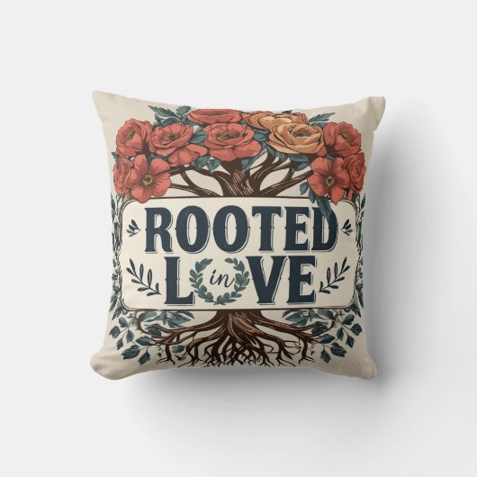 愛に根ざす クッション (正面)