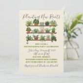 愛に根付き定着する引っ越し祝いパーティー 招待状 (スタンド正面)