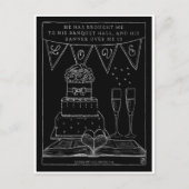 愛に満ちたこのバナーを私の上に掲げて - 励ましのポストカード ポストカード (正面)