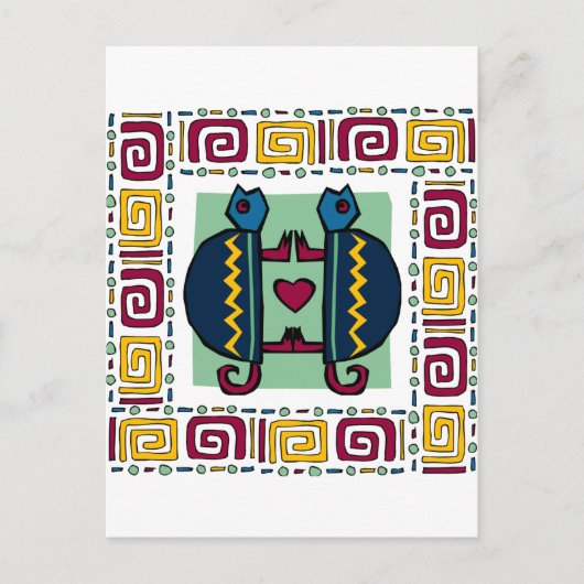 愛に満ちたカメ ポストカード (正面)