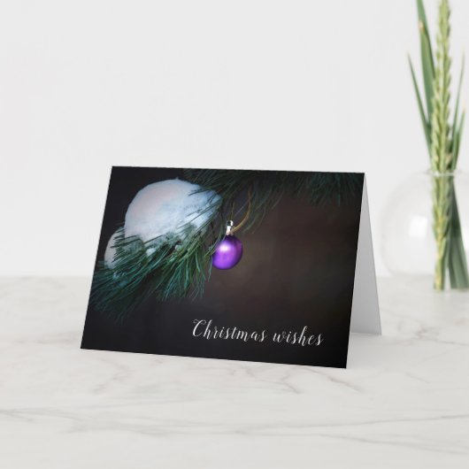 愛に満ちたクリスマスの願い シーズンカード (正面)