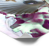 愛に満ちたタツノオトシゴ、ピンクと白の真珠の母 ポスター (角)