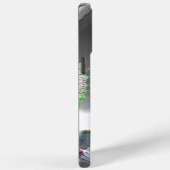 愛に満ちたタツノオトシゴ、ピンクと青とターコイズのマザーオブパール Case-Mate iPhoneケース (裏面 / 右)