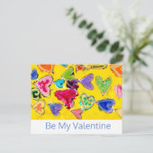 愛に満ちたハートのポストカード ラブリティード ポストカード (スタンド正面)