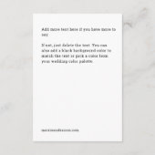 愛に満ちたハートの特別なカード エンクロージャーカード (裏面)