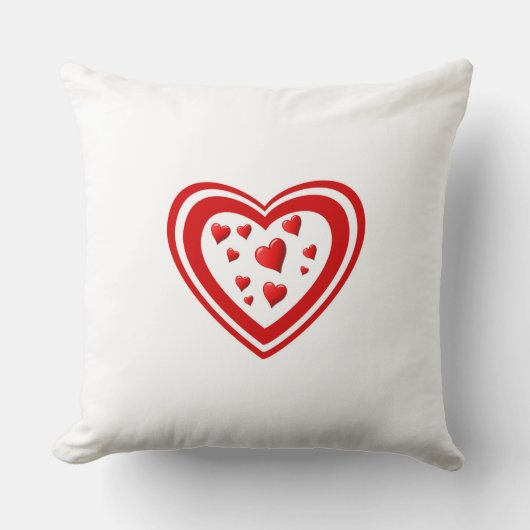 愛に満ちたハート クッション (正面)