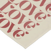 愛に満ちたバレンタインデー バレンタイン カップル ショートテーブルランナー (コーナー)