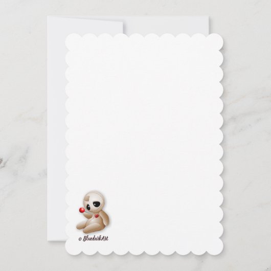 愛に満ちた呪人形の漫画 招待状 (裏面)