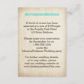 愛に満ちた幻想的な鳥たちのウェディング エンクロージャーカード エンクロージャーカード (裏面)