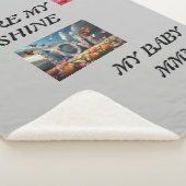 愛に満ちた心地よい、バレンタインデーのベッドシート シェルパブランケット (3/4)