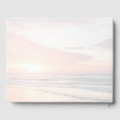 愛に満ちた思い出に沈む |葬儀のお悔やみ ゲストブック (裏面)