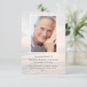 愛に満ちた思い出に沈む |葬儀 サンキューカード (スタンド正面)