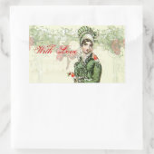 愛に満ちた歓喜の名残 長方形シール (バッグ)