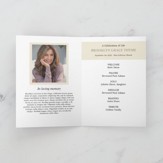 愛に満ちた献上品の写真記念プログラム プログラム (内部)