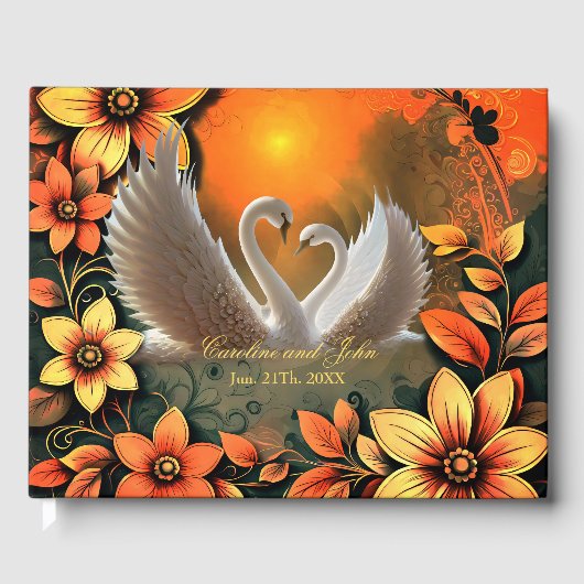 愛に満ちた白鳥の美しさ。 ゲストブック (正面)