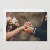 愛に満ちた秘密の結婚発表 招待状 (裏面)