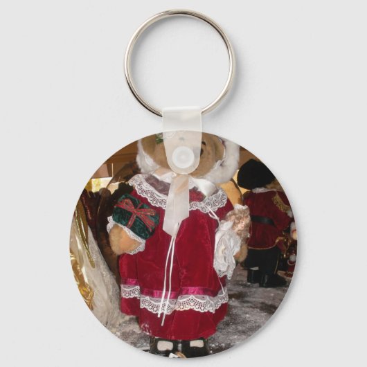 愛に満ちた美しいクリスマス 良い1日を キーホルダー (正面)