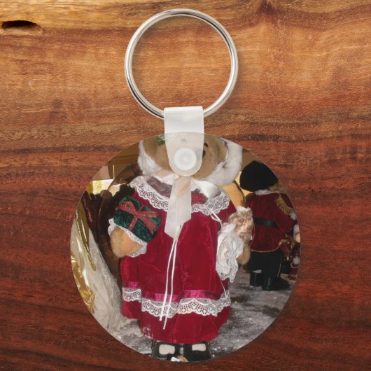 愛に満ちた美しいクリスマス 良い1日を キーホルダー (正面)