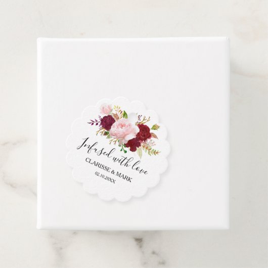 愛に満ちた赤い熱帯ロマン結婚チック フェイバータグ (インサイチュ)